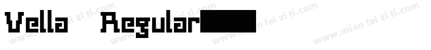 Vella Regular字体转换